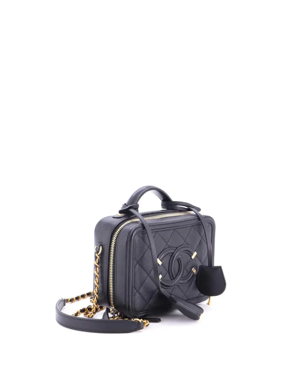 Chanel Filigree Vanity Case Quilted #281389C36B